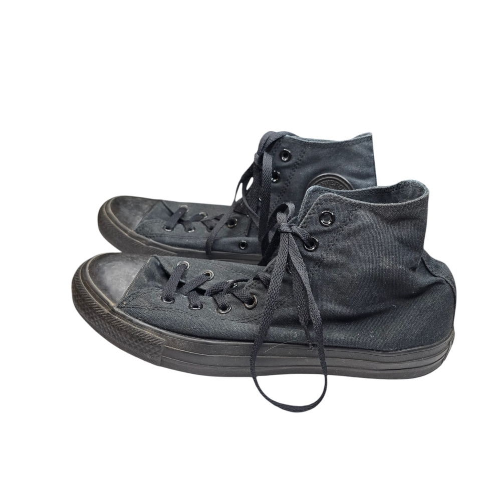 Converse Black Mid Top Sneakers Unisex - Picture 4 of 9
